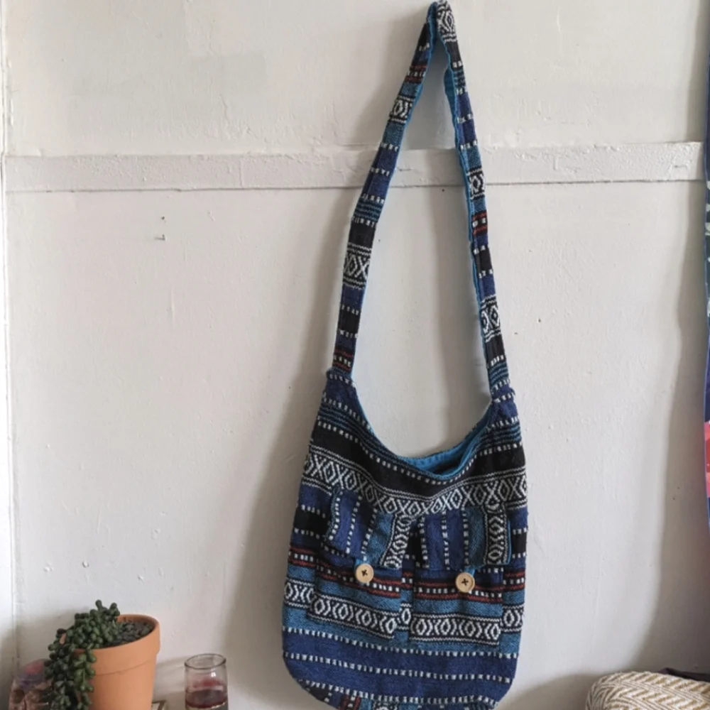 Guatemalan Knit Hobo Tote Bag - Unisex